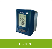  Blood Pressure Monitor TD-3026 - Provide Professional blood glucose meter, Blood Pressure Monitor, 2-in-1 blood glucose & pressure meter, Blood Pressure meter with arm and wrist. Production Research and Development Technology (R&D) and Design Manufacturing Service